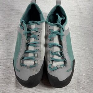 Black Diamond Womens 8.5 Climbing Approach Shoes Gray Green Lace‎ Up